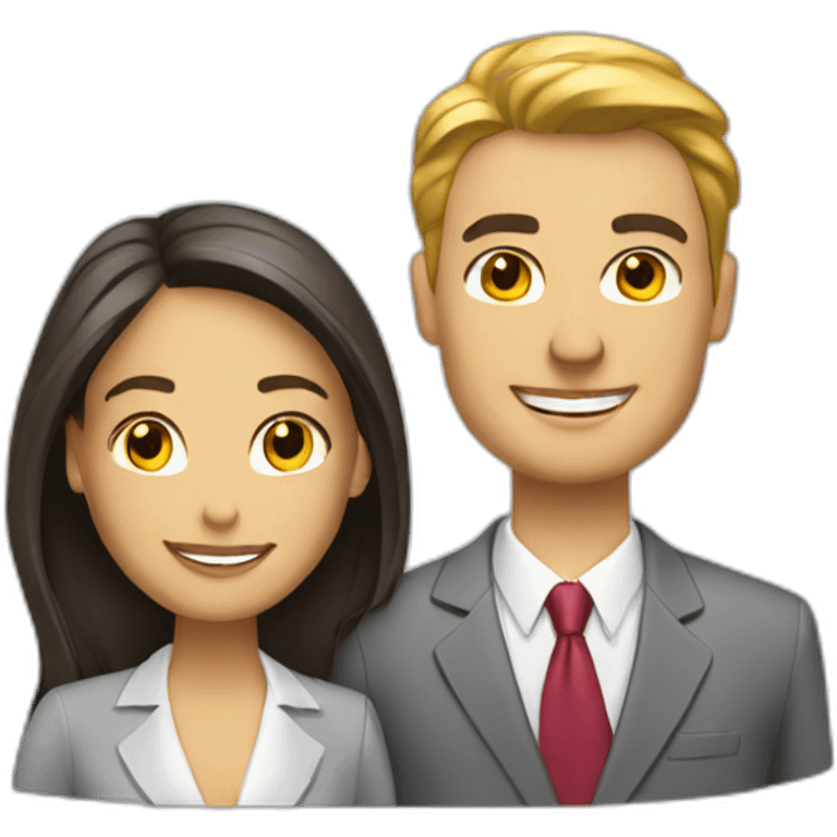 a business trip white couple emoji