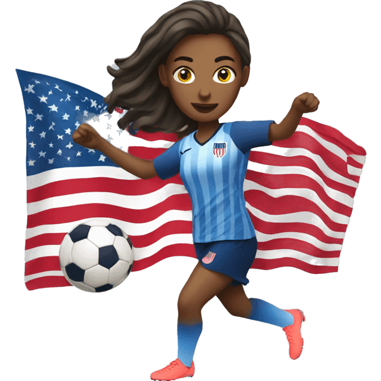 USA woman soccer emoji