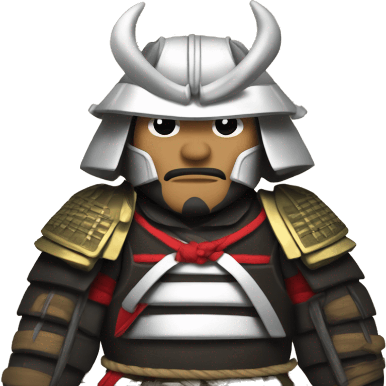 shogun samurai on wild bear emoji