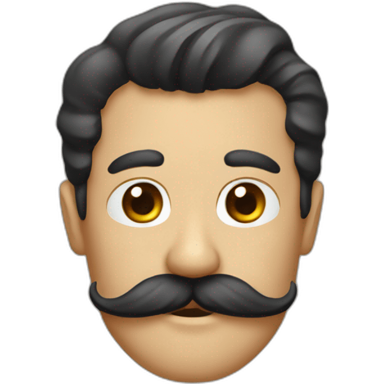 Moustache carré emoji