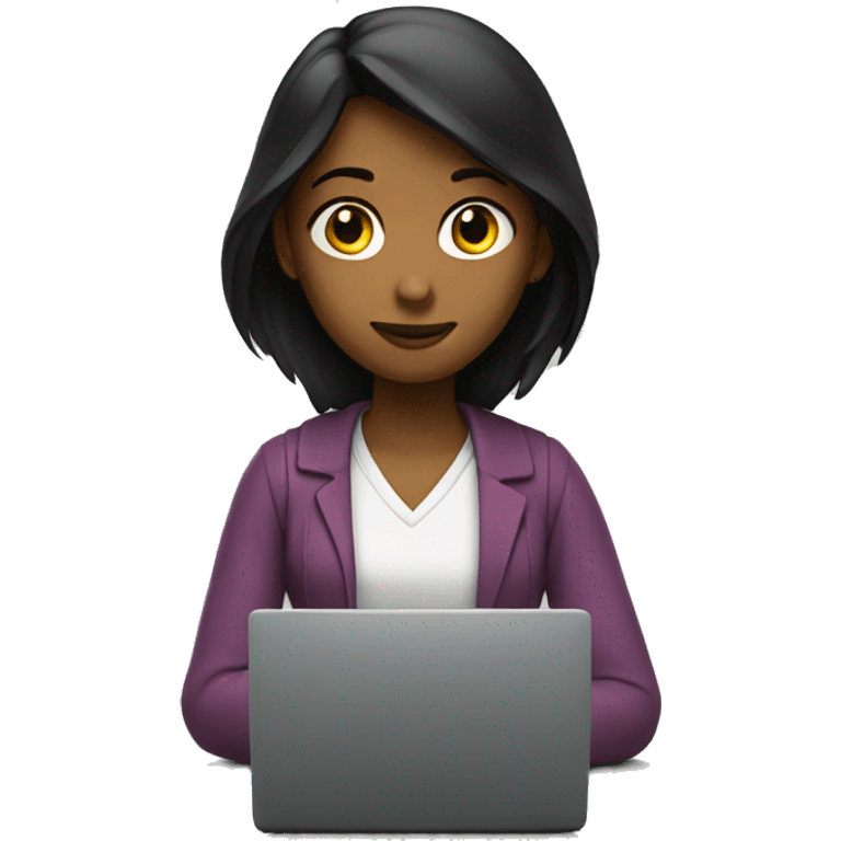 Girl programming emoji