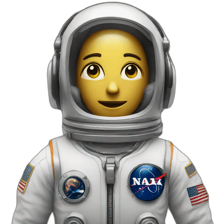 AN ASTRONAUT WITH HEADPHONES AND CRYSTAL VISOR emoji