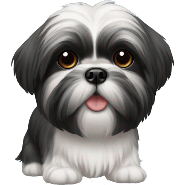 black shih-tzu emoji