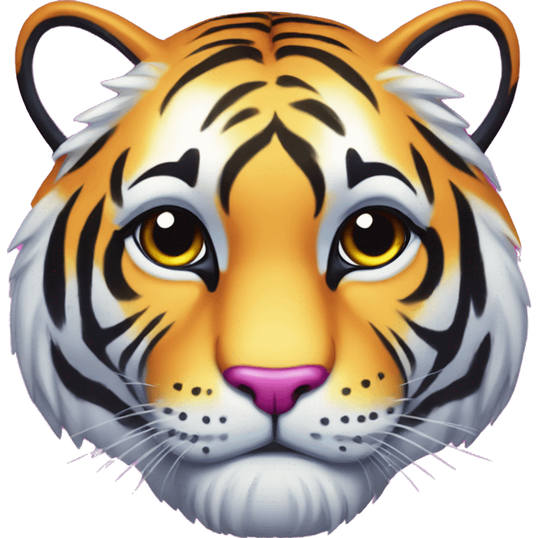 Lisa frank tiger emoji