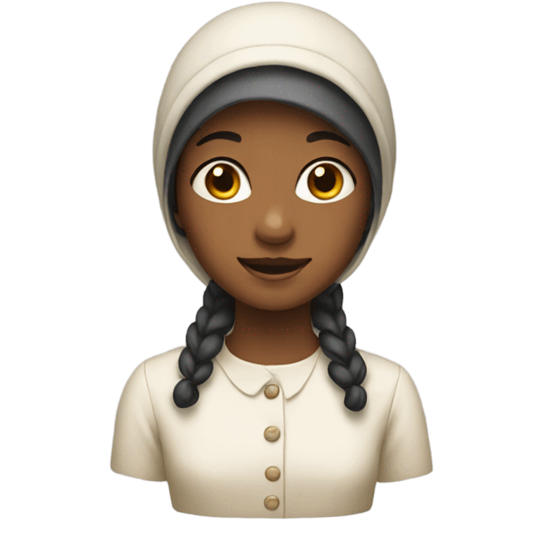 girl wearing a bonnet emoji