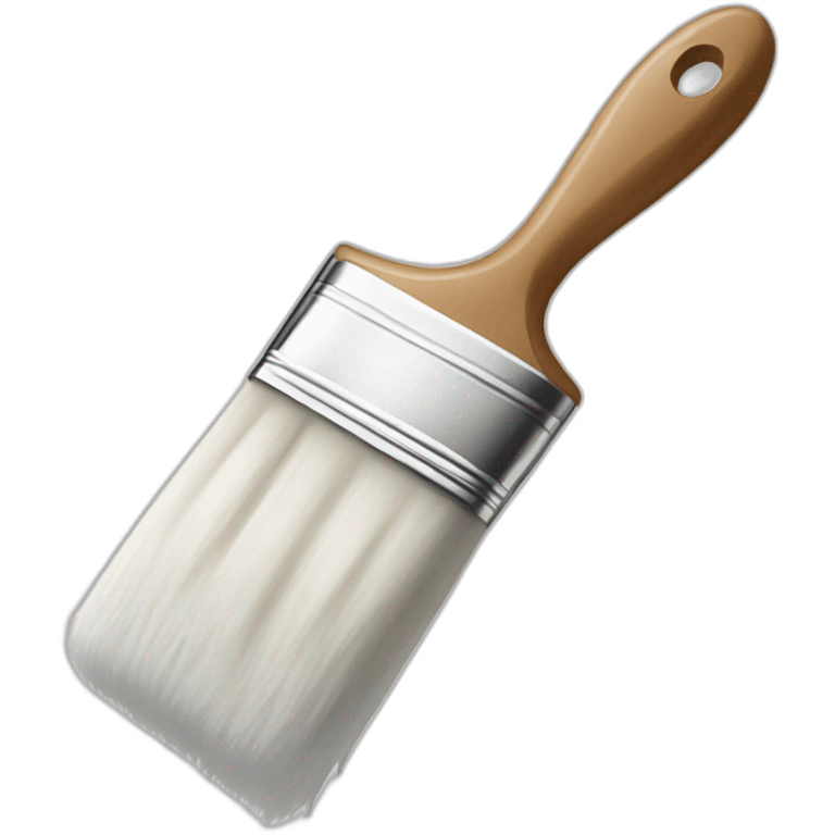 white paint brush emoji