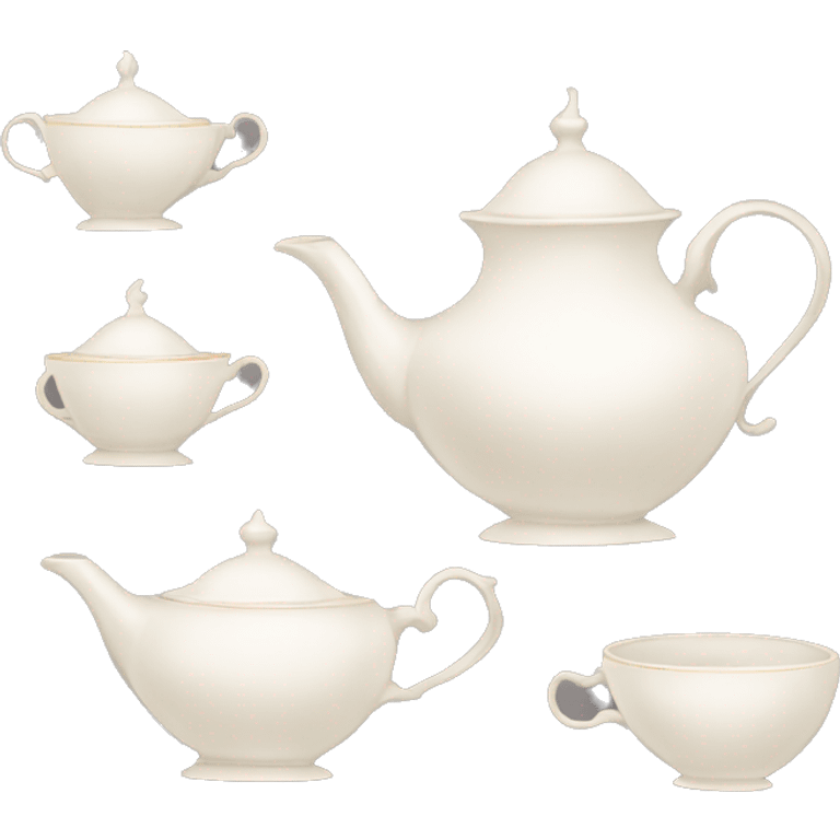 Elegant tea set emoji