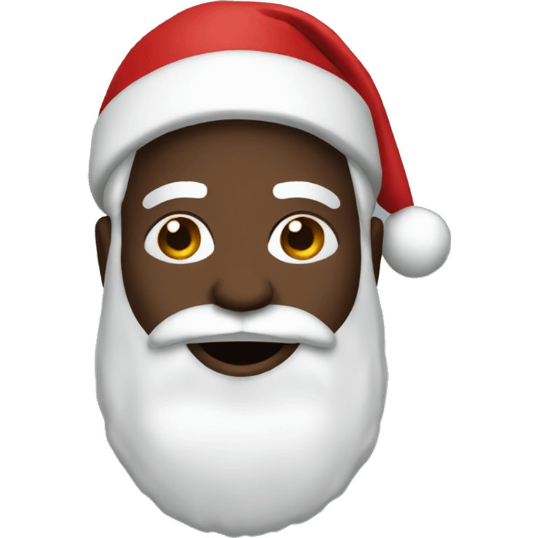 Black santa emoji