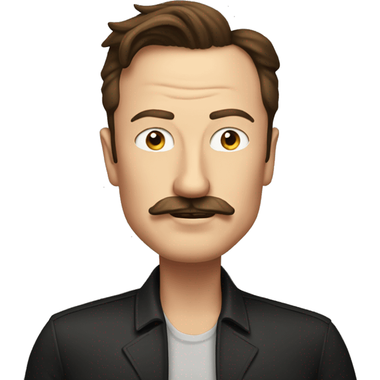 Elon Musk with mustache emoji