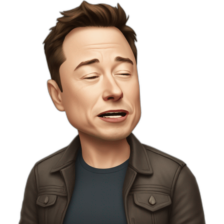 Elon musk ugly crying emoji