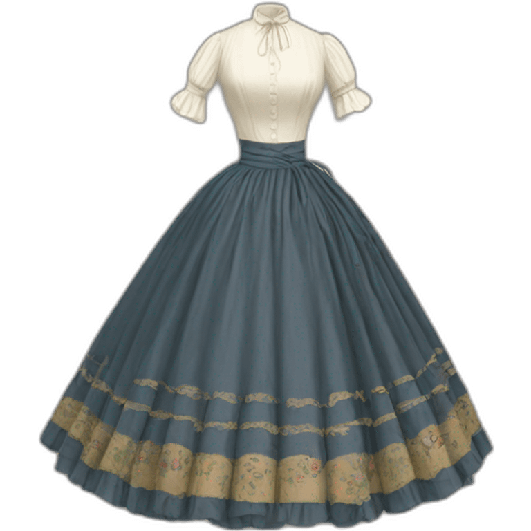 1890 Skirt emoji