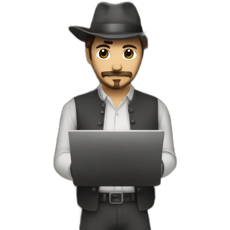 gaucho-programmer-dark-library-behind-lamps emoji