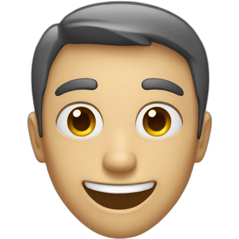 Emoji yeux blasé avec sourire emoji