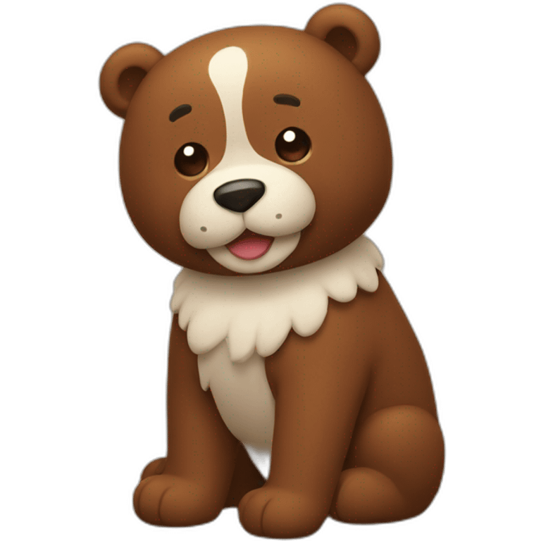 Line friends brown emoji