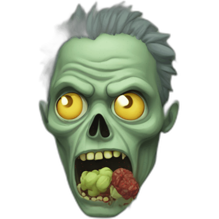 zombie eating brains emoji