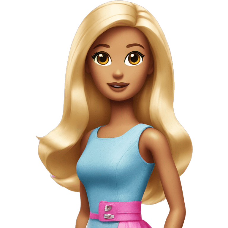 barbie looking to the side emoji