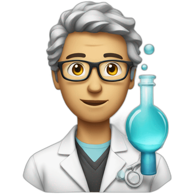 Sport chemical scientist for peace emoji