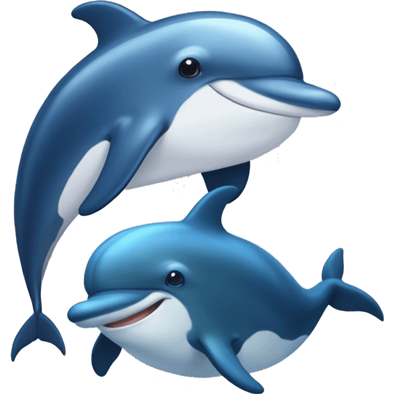 dolphin + whale emoji