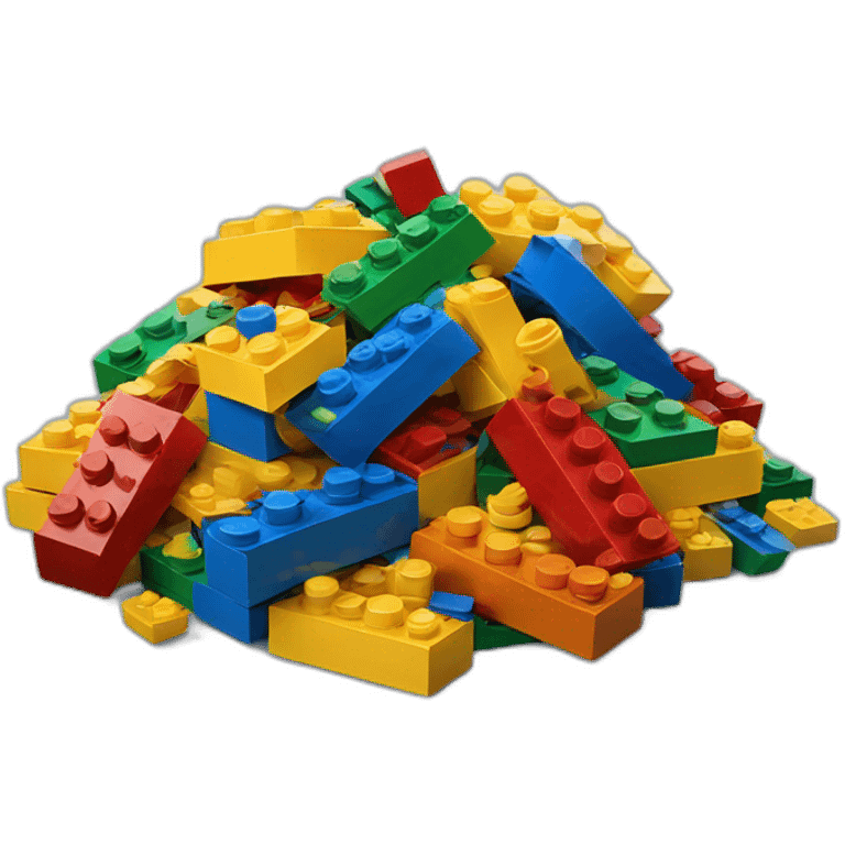 pile of lego bricks emoji