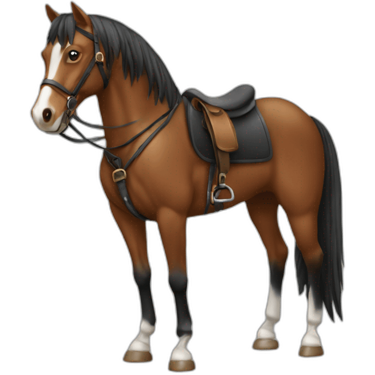 Cheval avec cavalier emoji