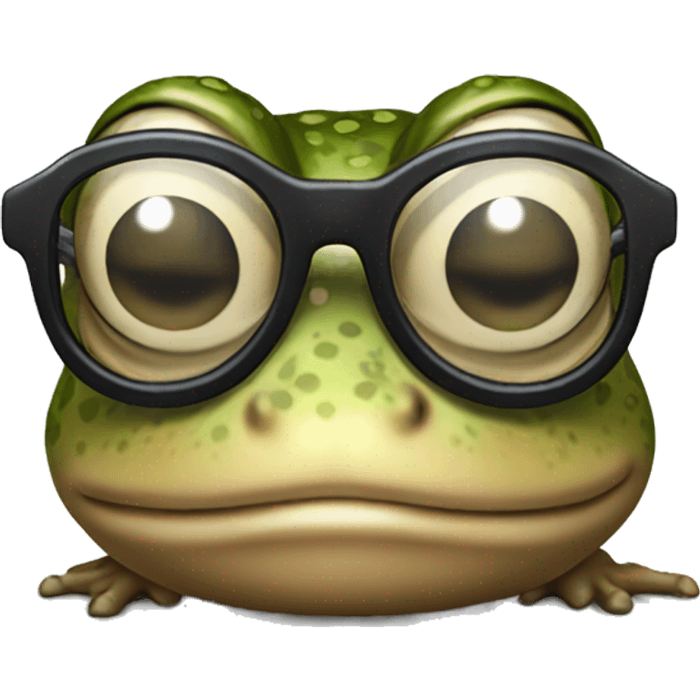 toad with glasses  emoji