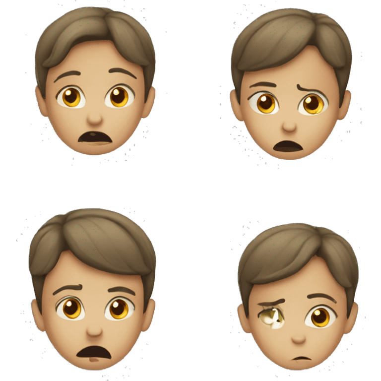 Offended child emoji