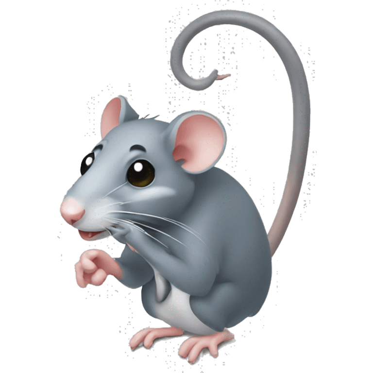 Rat on hook emoji