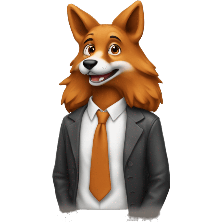 renard étudiant emoji