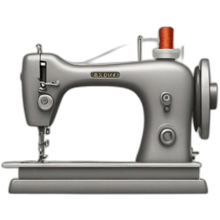 sewing machine with a needle in its hands emoji