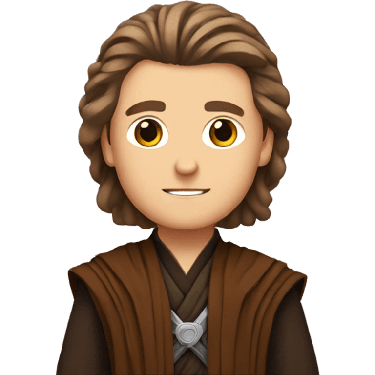 Anakin Skywalker with a Jedi braid emoji