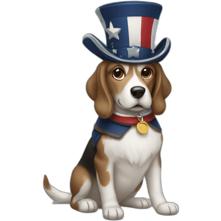 Patriot dog emoji