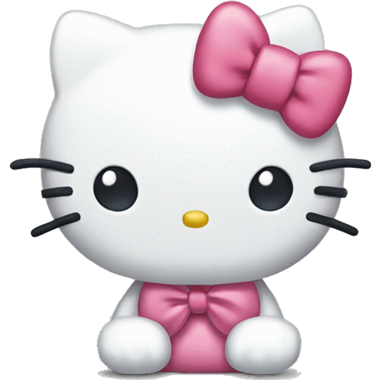 Hello kitty with a bow  emoji