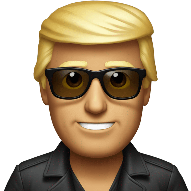 Trump in sunglasses emoji