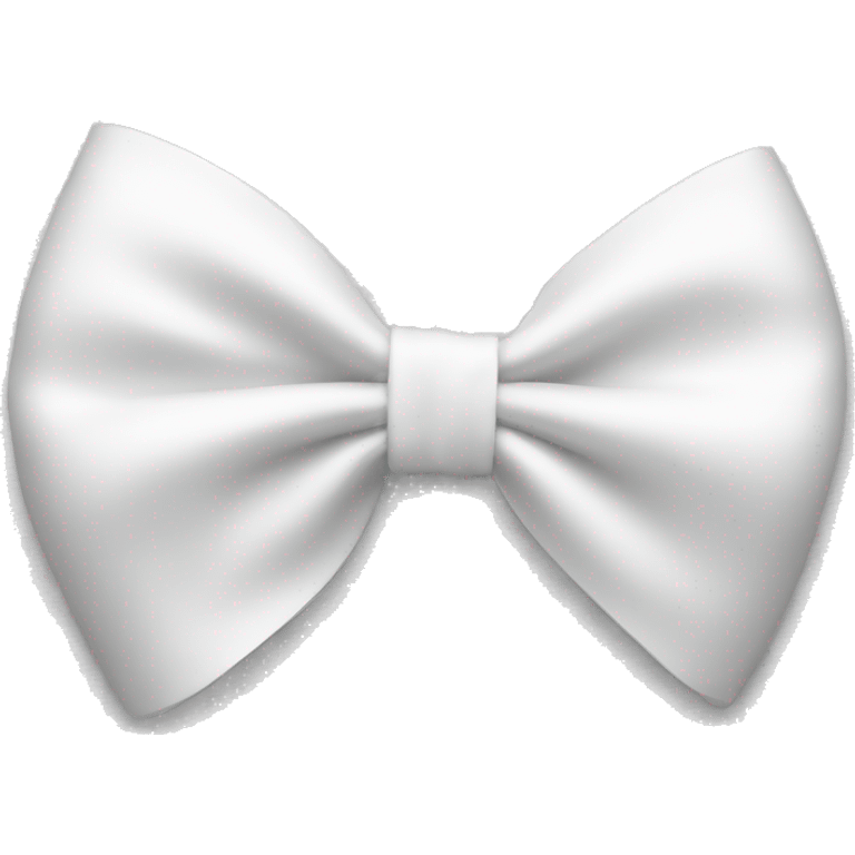 White bow on white bow emoji