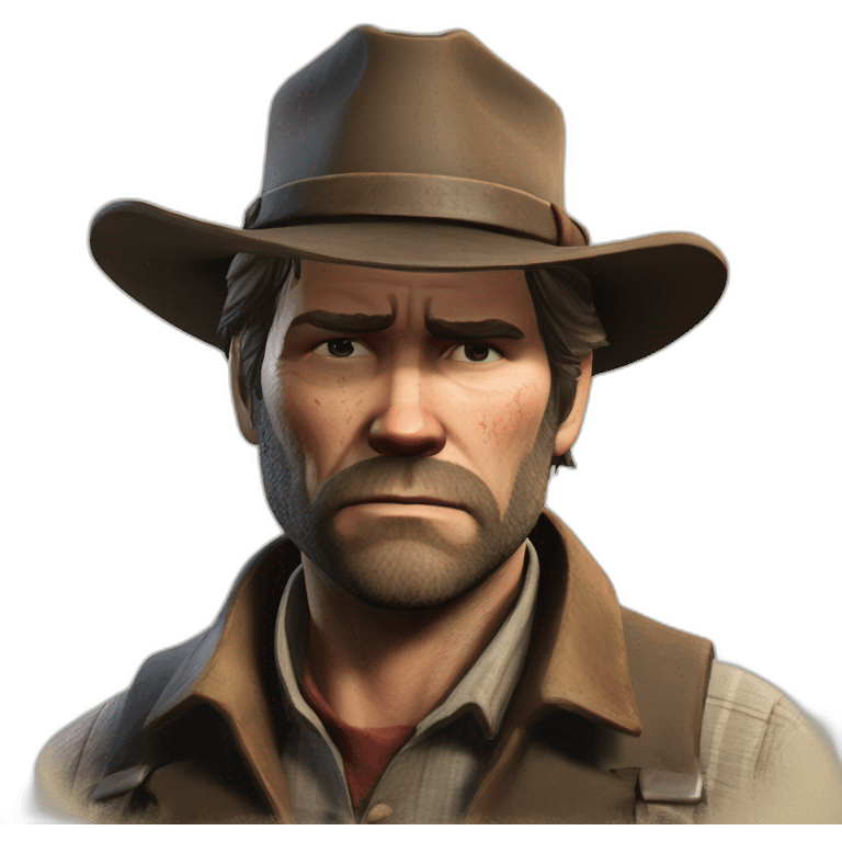 Old Arthur Morgan read dead redemption 2 emoji