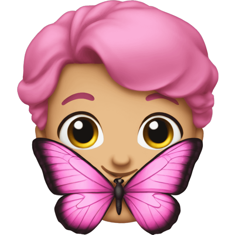 borboleta rosa emoji