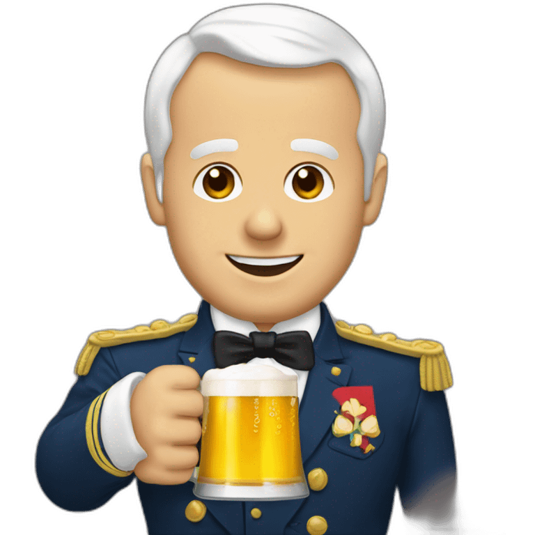 Macron-bière emoji