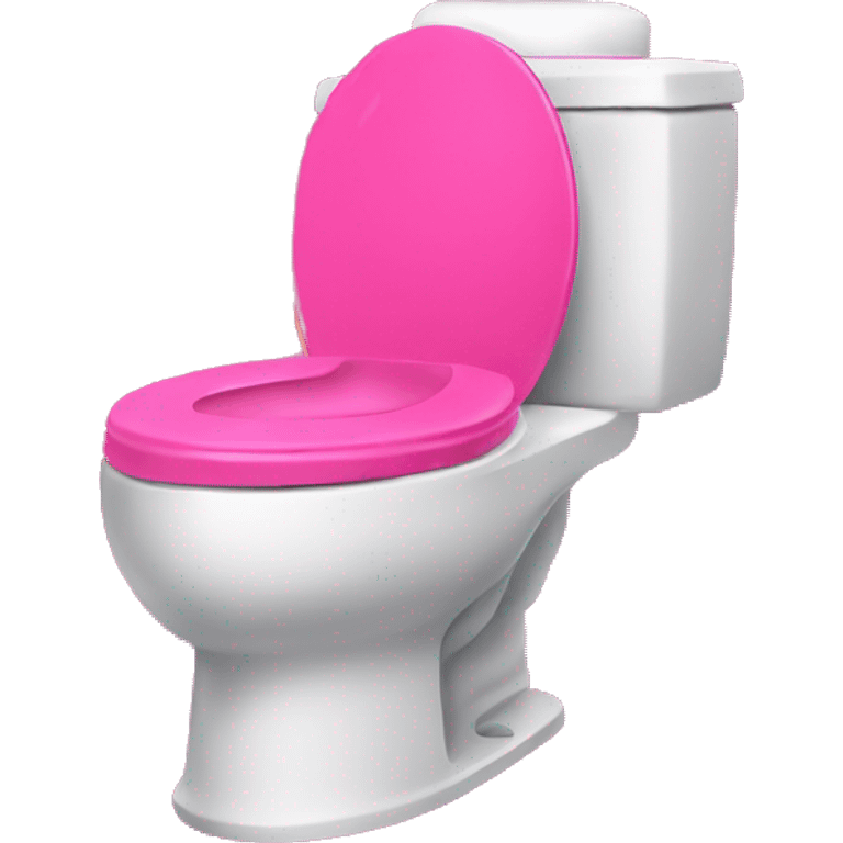 Hot pink toilet  emoji