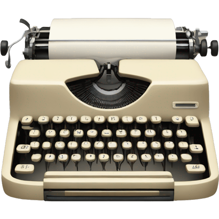 vintage creamy typewriter emoji