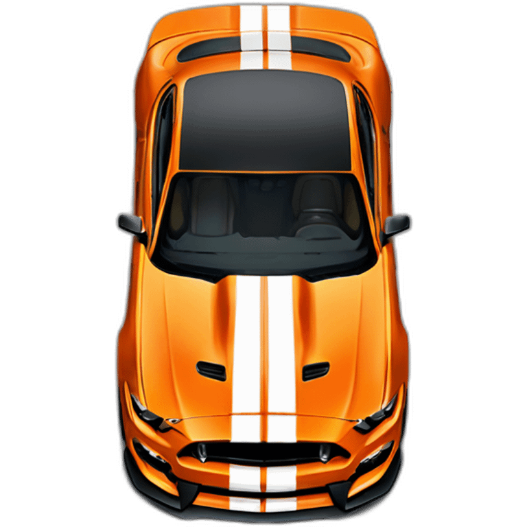 Mustang shelby gt500 orange emoji