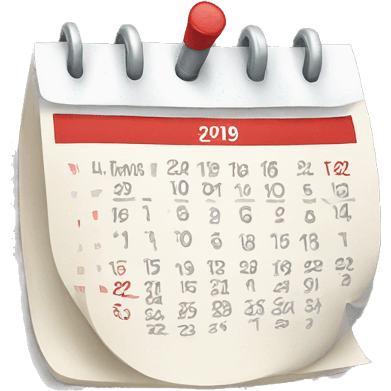 Calendar  emoji