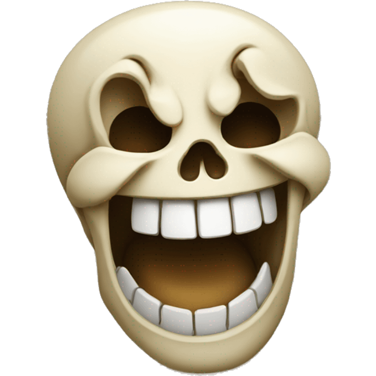 Skull laughing emoji