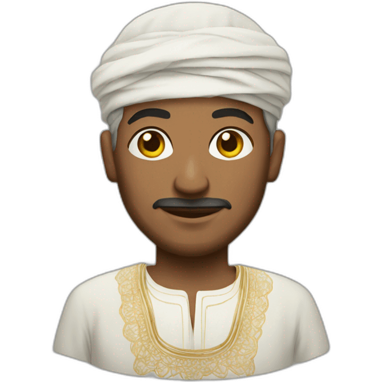 Algeria men with traditional clothes  emoji