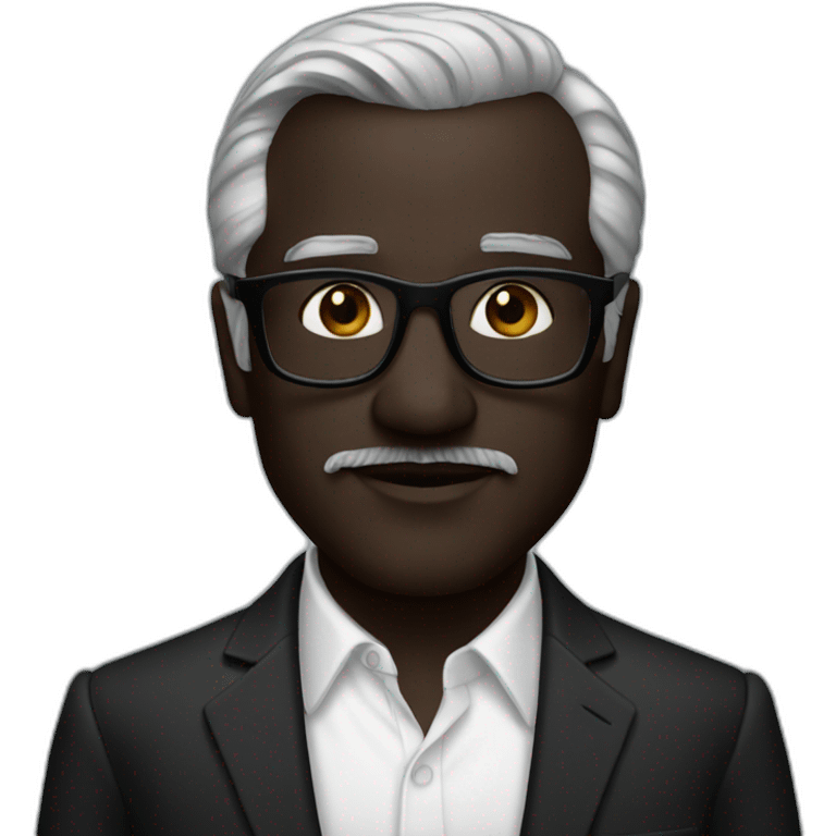 Martin Scorsese with a black skin emoji