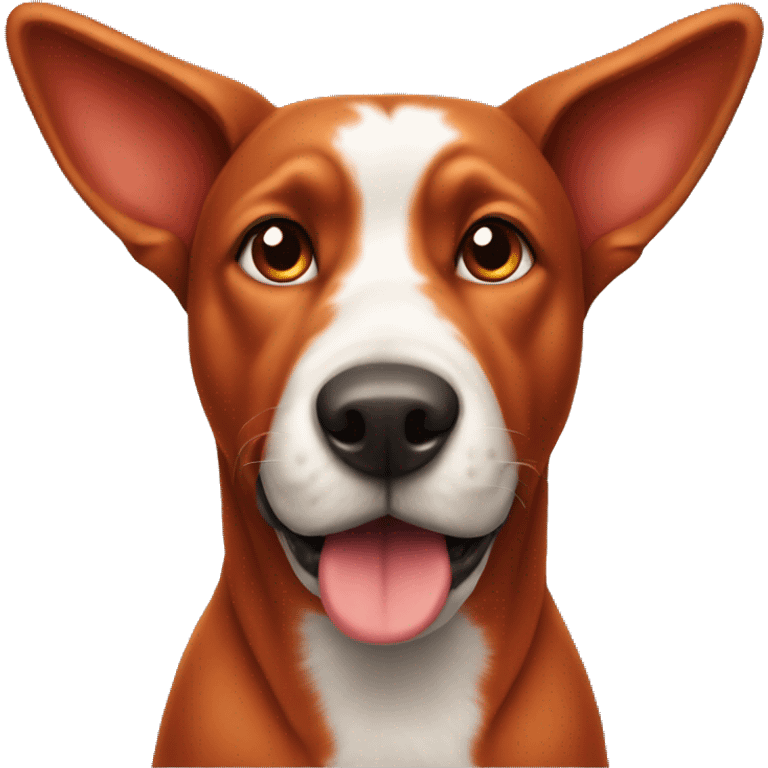 red dog with pointed ears emoji