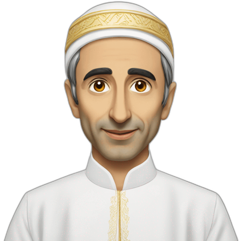 Éric zemmour in arabic costume emoji