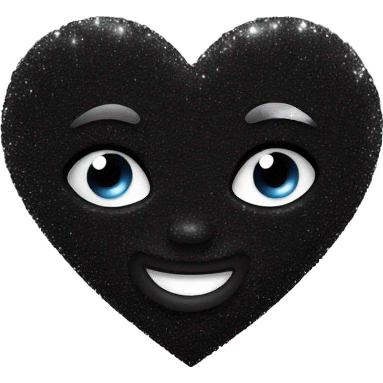 Black sparkling heart emoji