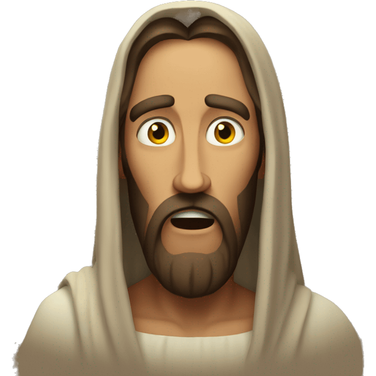 Scared Jesus emoji