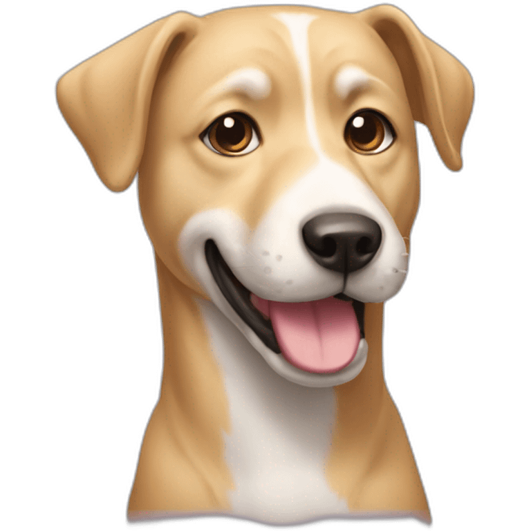 Chien sur chat emoji