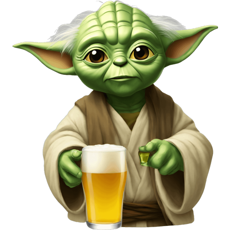 Yoda-drink-beer emoji